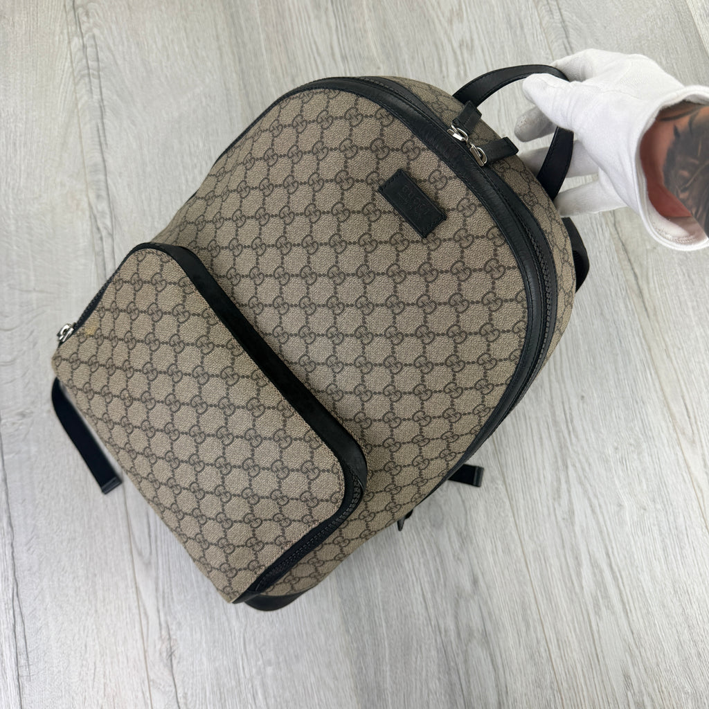 Gucci Men’s Monogram Gucci GG Supreme Backpack