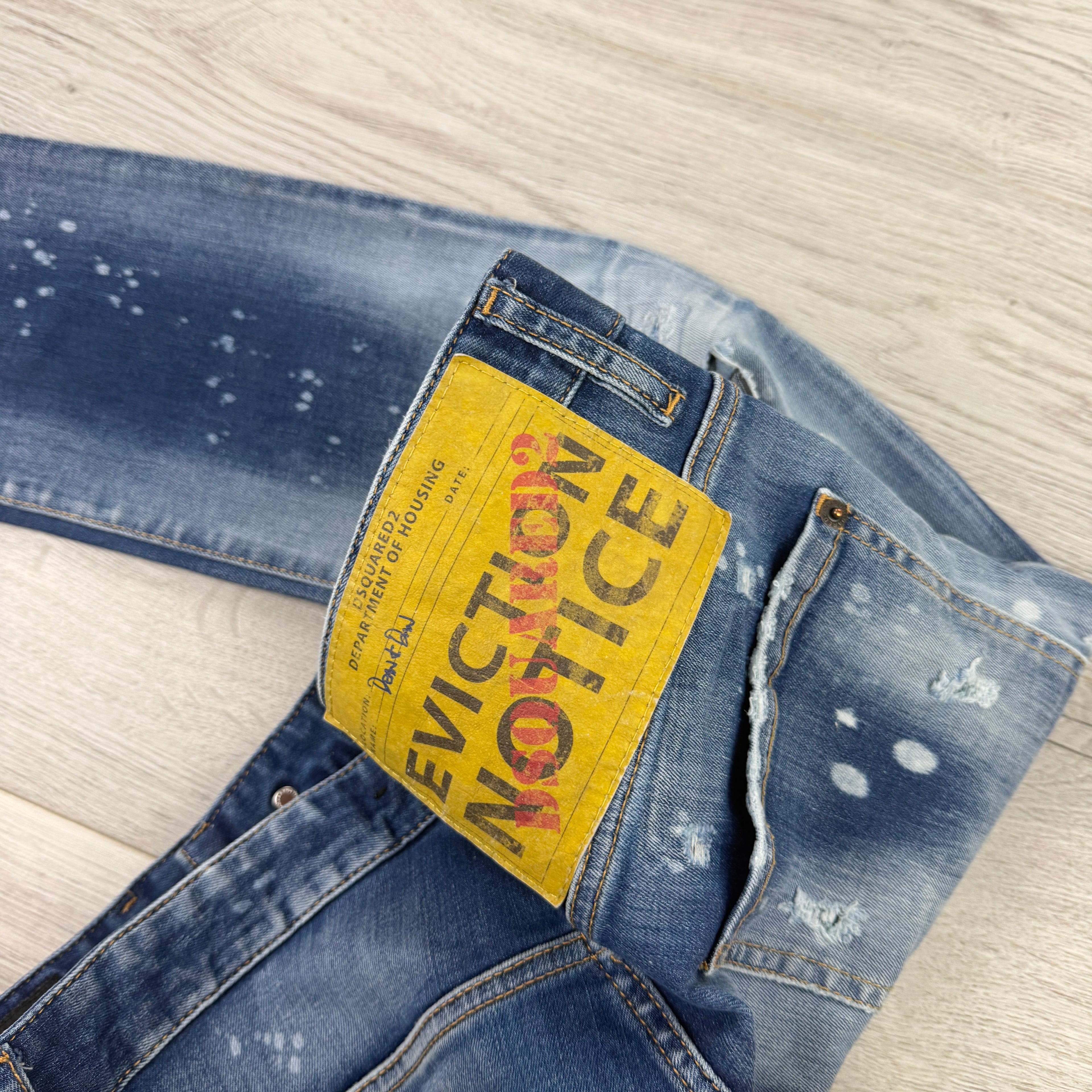 Dsquared2 Men’s Blue Distressed Cool Guy Jeans - 46 (Uk 30)