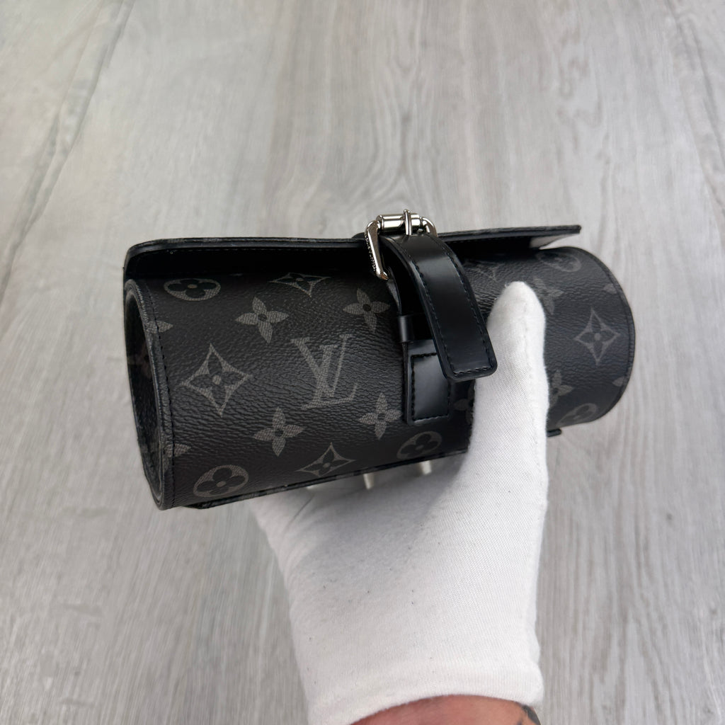 Louis Vuitton Black Monogram 3 Watch Case