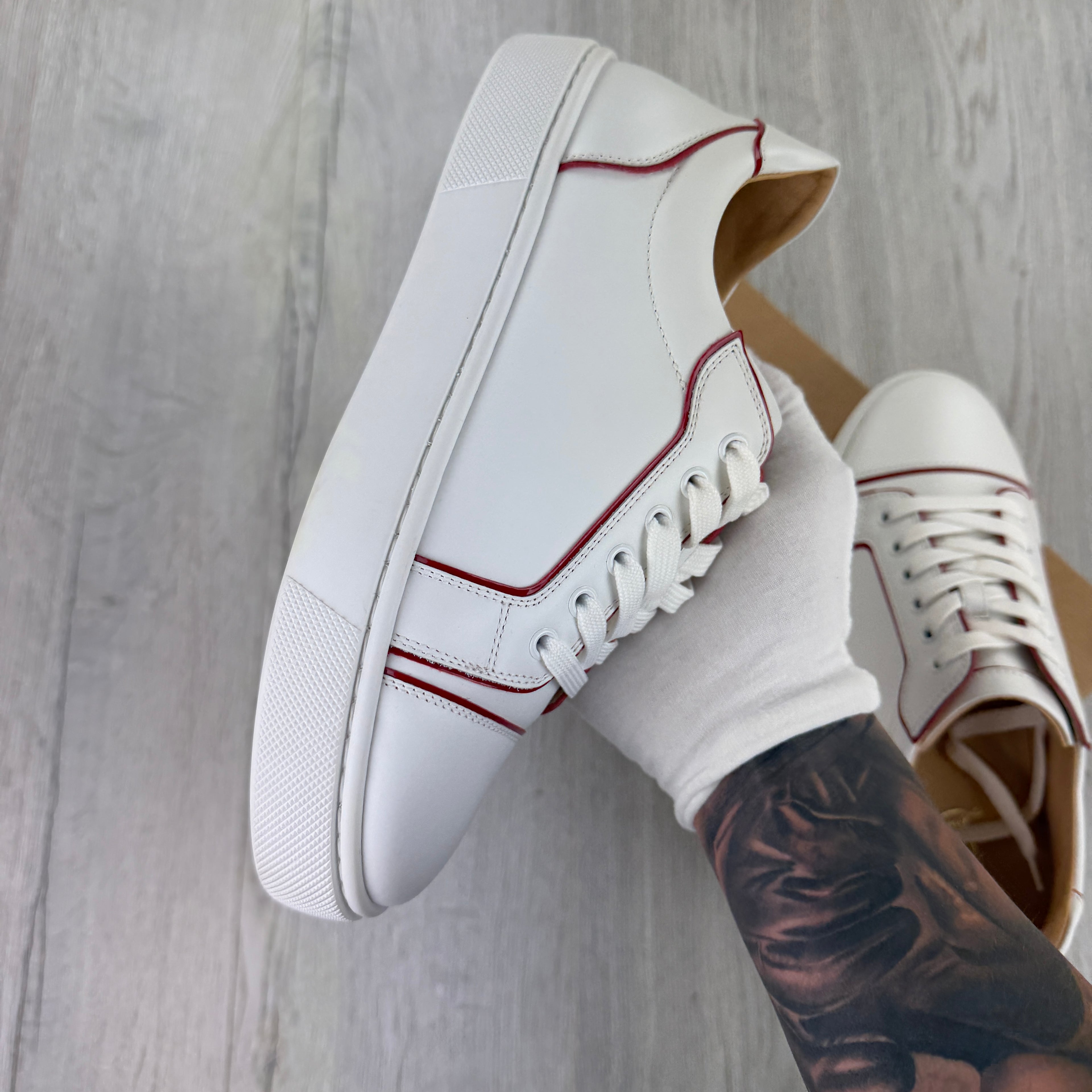 Christian Louboutin Women’s White Sneakers - 40.5 (Fit Uk 6.5/7)