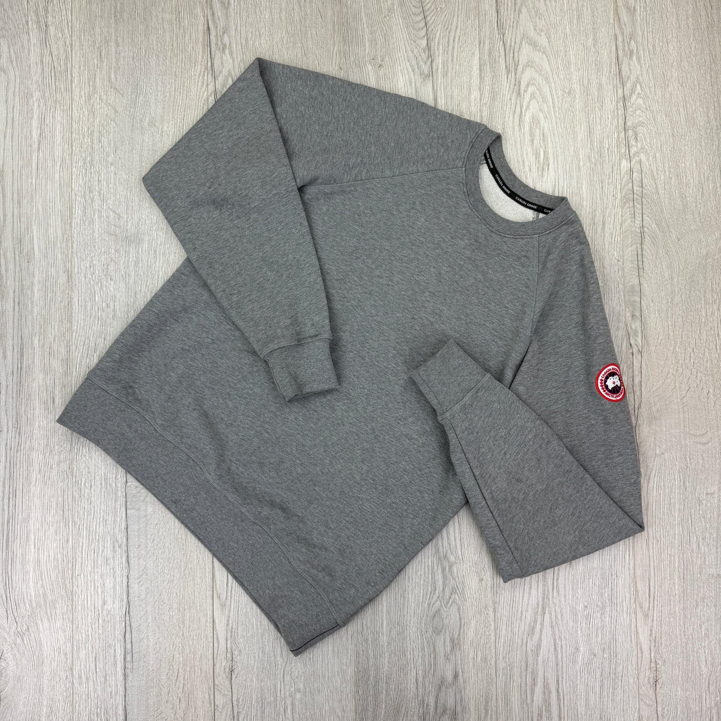 Canada Goose Men’s Grey Crewneck Jumper - Small
