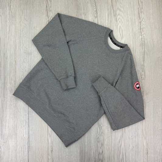 Canada Goose Men’s Grey Crewneck Jumper - Small