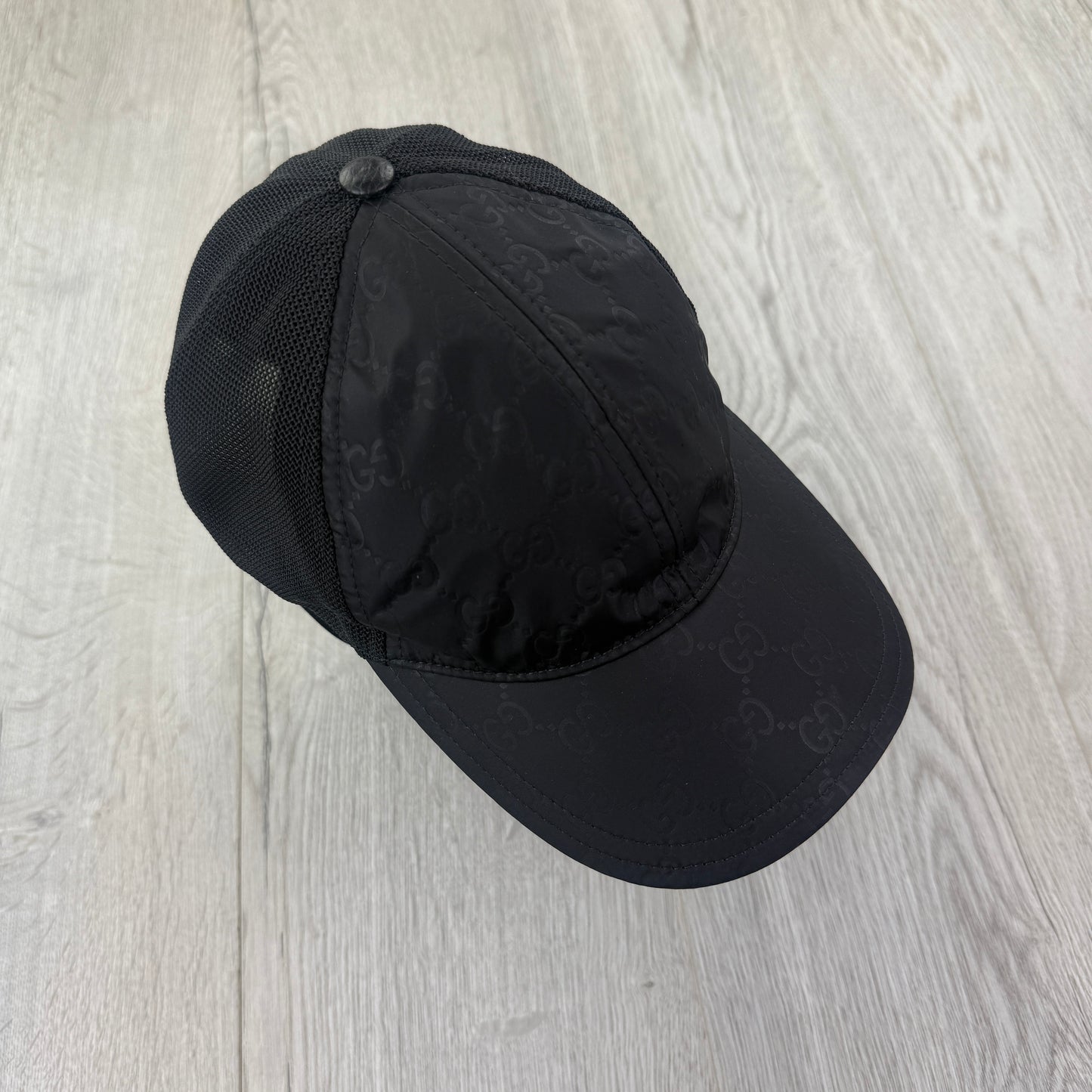 Gucci Men’s Black GG Print Baseball Cap