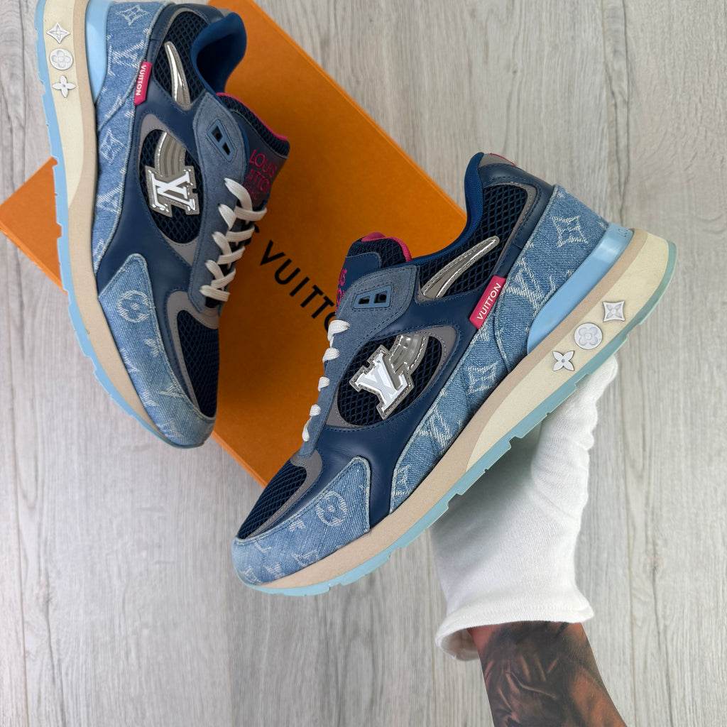 Louis Vuitton Men’s Blue Run Away Trainers - Uk 10 (Fit Uk 10.5)