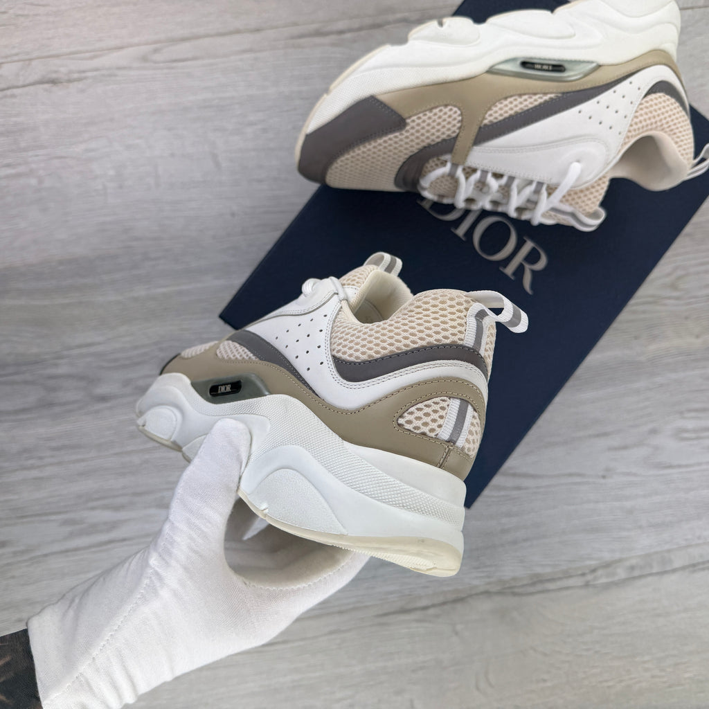 Dior B22 Men’s Cream Beige White Trainers - 42 (Fit Uk 7.5)