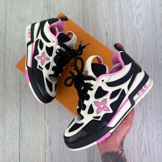 Louis Vuitton Men’s Pink Black Trainers - Uk 8 (Fit Uk 9)