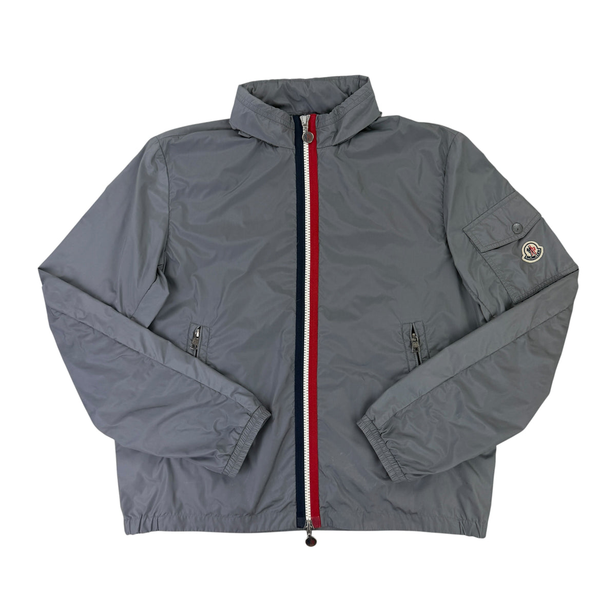 Moncler Keralle Men’s Grey Zip-up Windbreaker Jacket - Size 5
