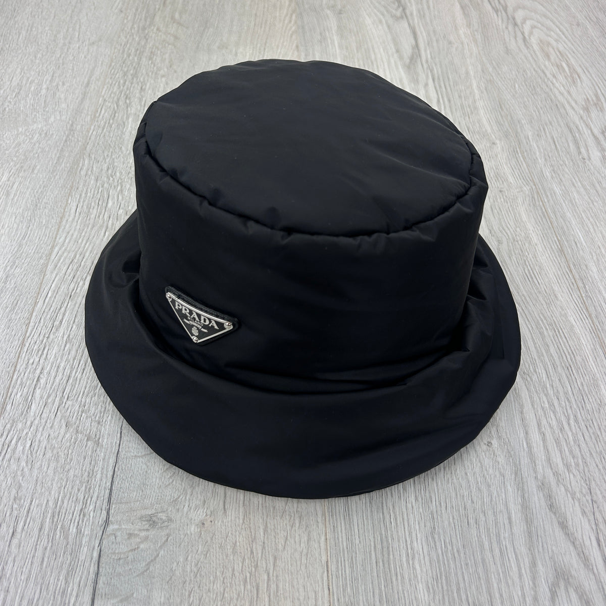Prada Men’s Black Nylon Padded Bucket Hat