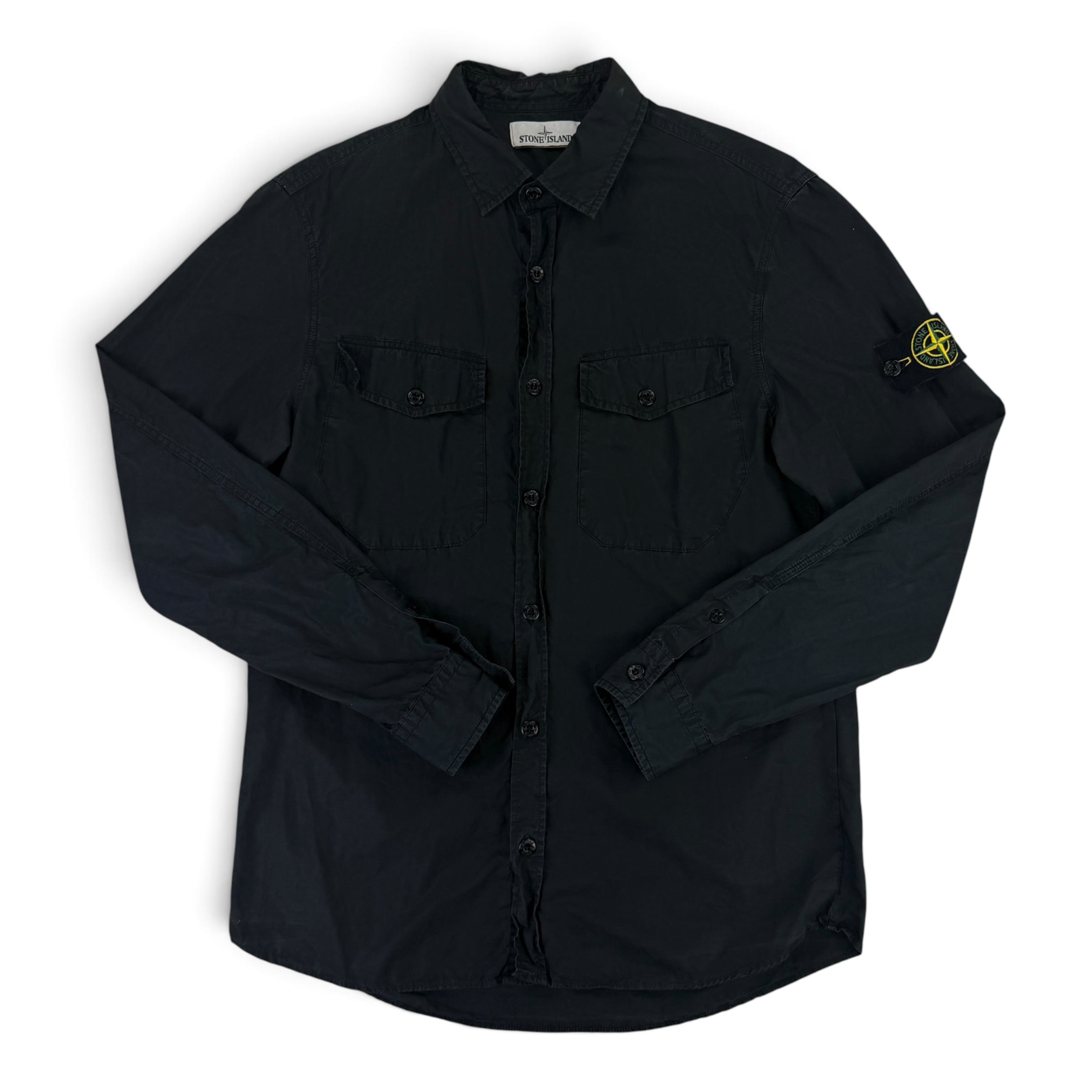 Stone Island Men’s Black Overshirt - Large