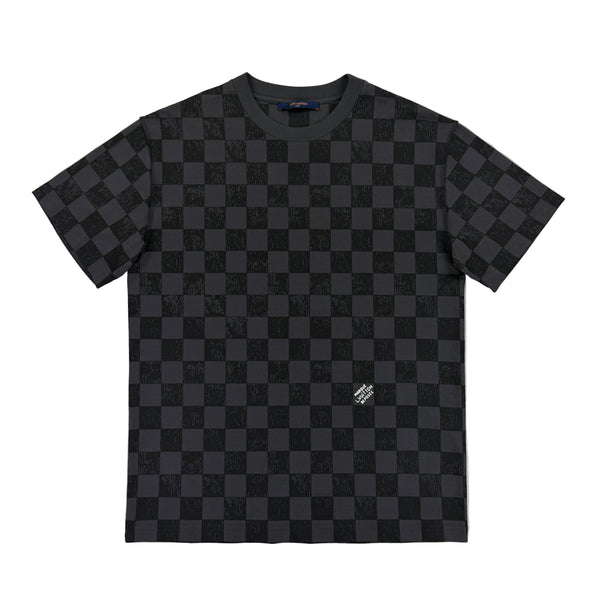 Louis Vuitton Men’s Dark Grey Damier T-shirt - Medium
