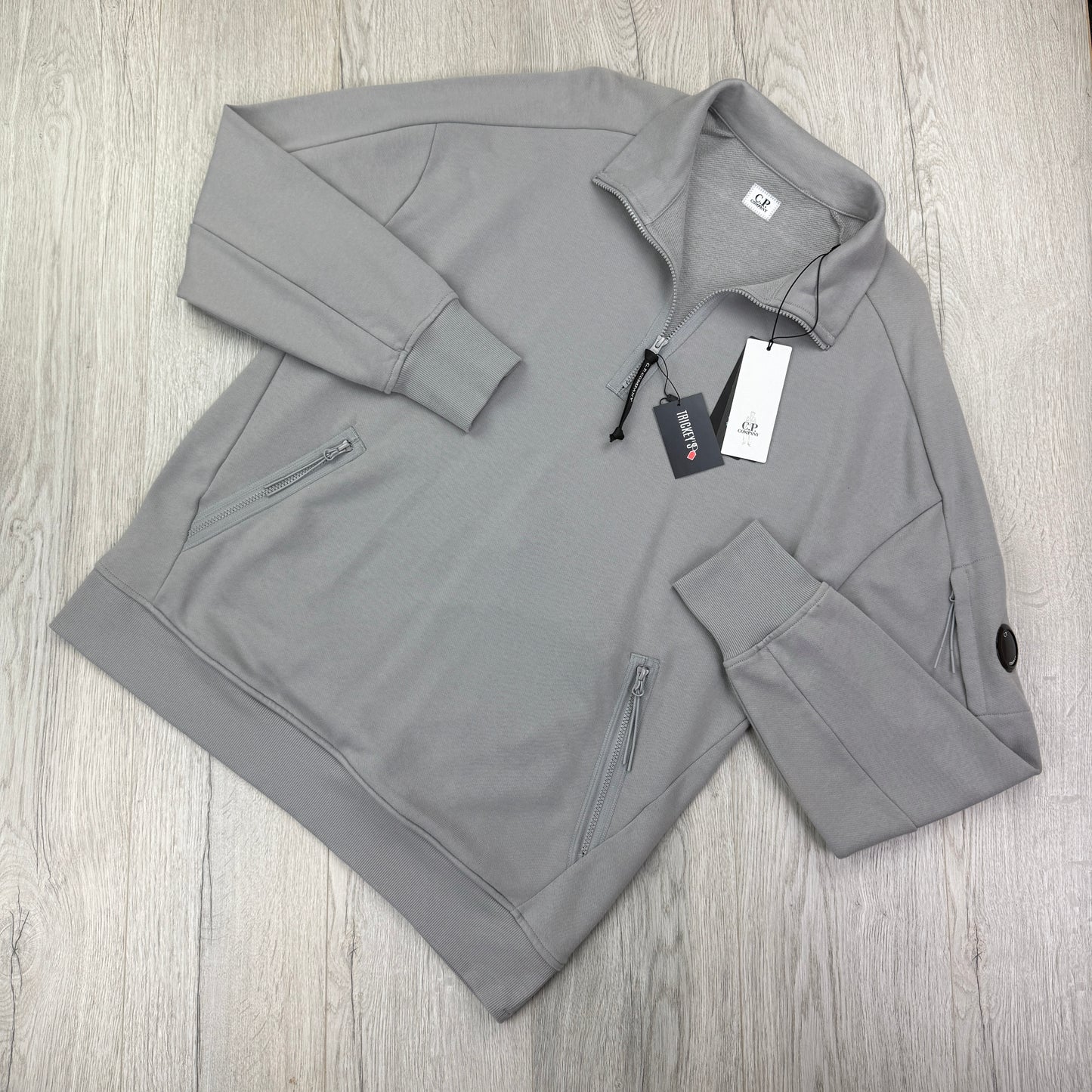 CP Company Men’s Grey 1/4 Zip Up Fleece - XXL