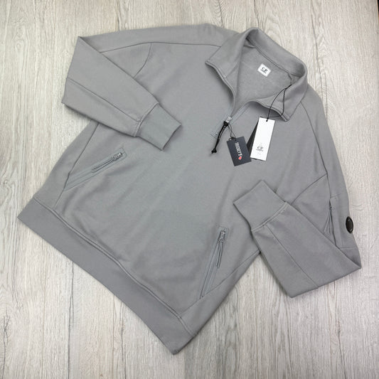 CP Company Men’s Grey 1/4 Zip Up Fleece - XXL