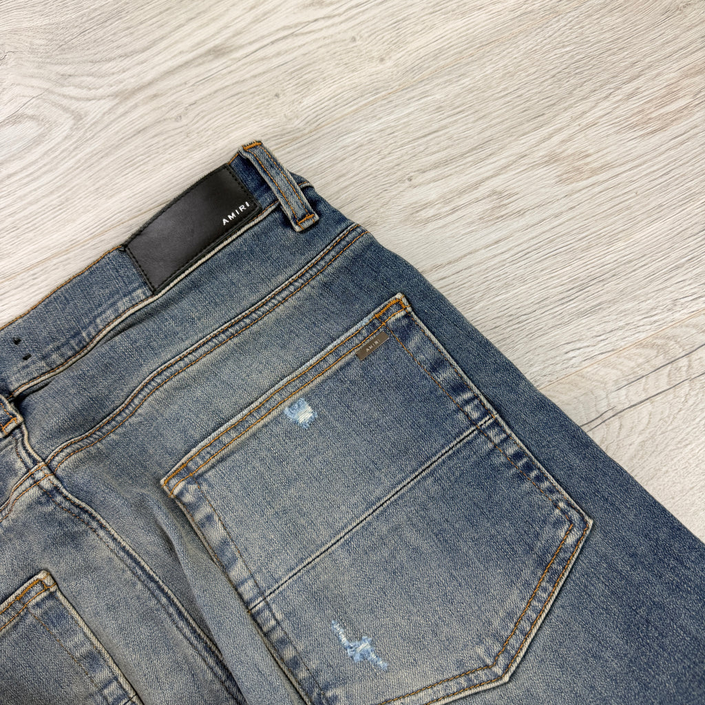 Amiri MX1 Men’s Blue Distressed Jeans