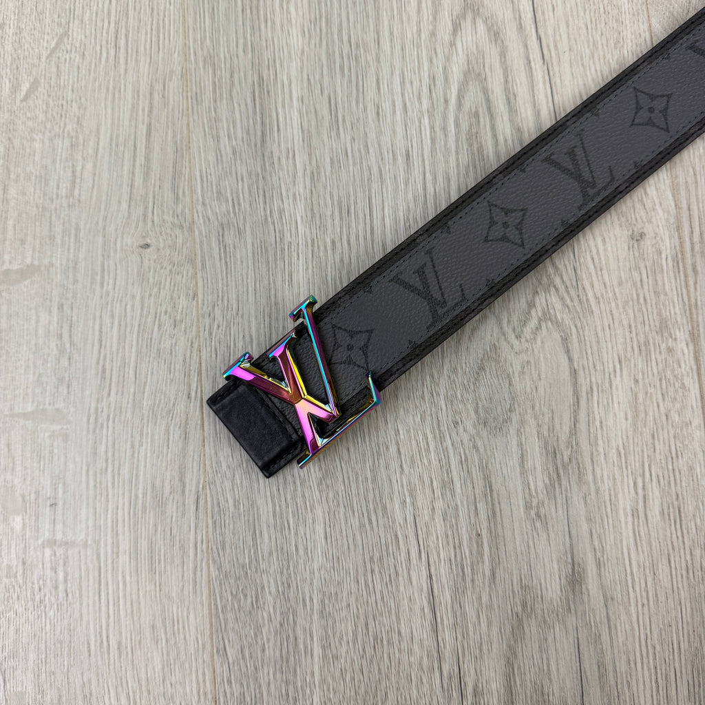 Louis Vuitton Men’s Black Leather Monogram Belt - 90 (Uk 28-30)