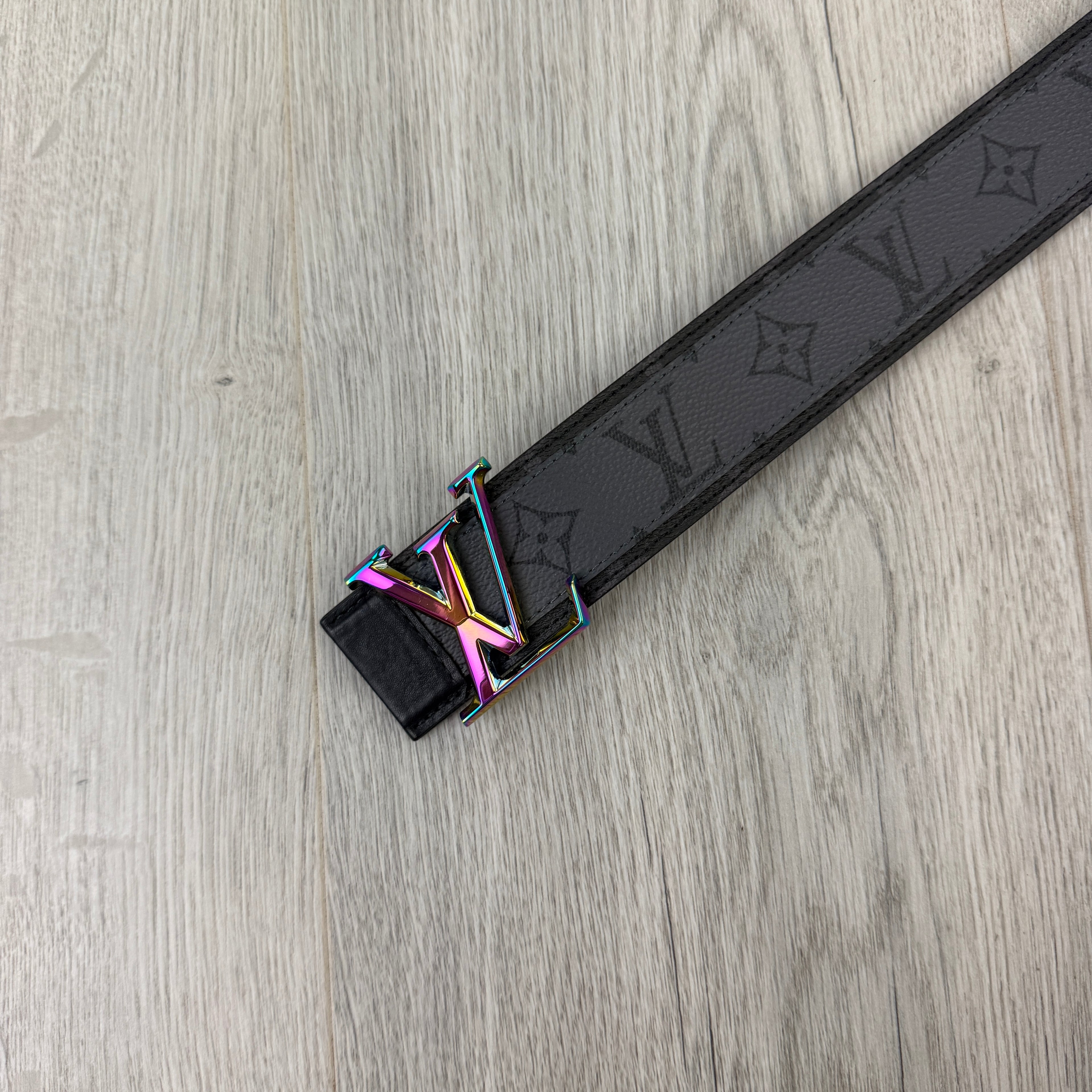 Louis Vuitton Men’s Black Leather Monogram Belt - 90 (Uk 28-30)