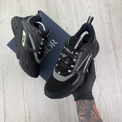 Dior B22 Men’s Triple Black Runners - 43 (Fit Uk 8.5)