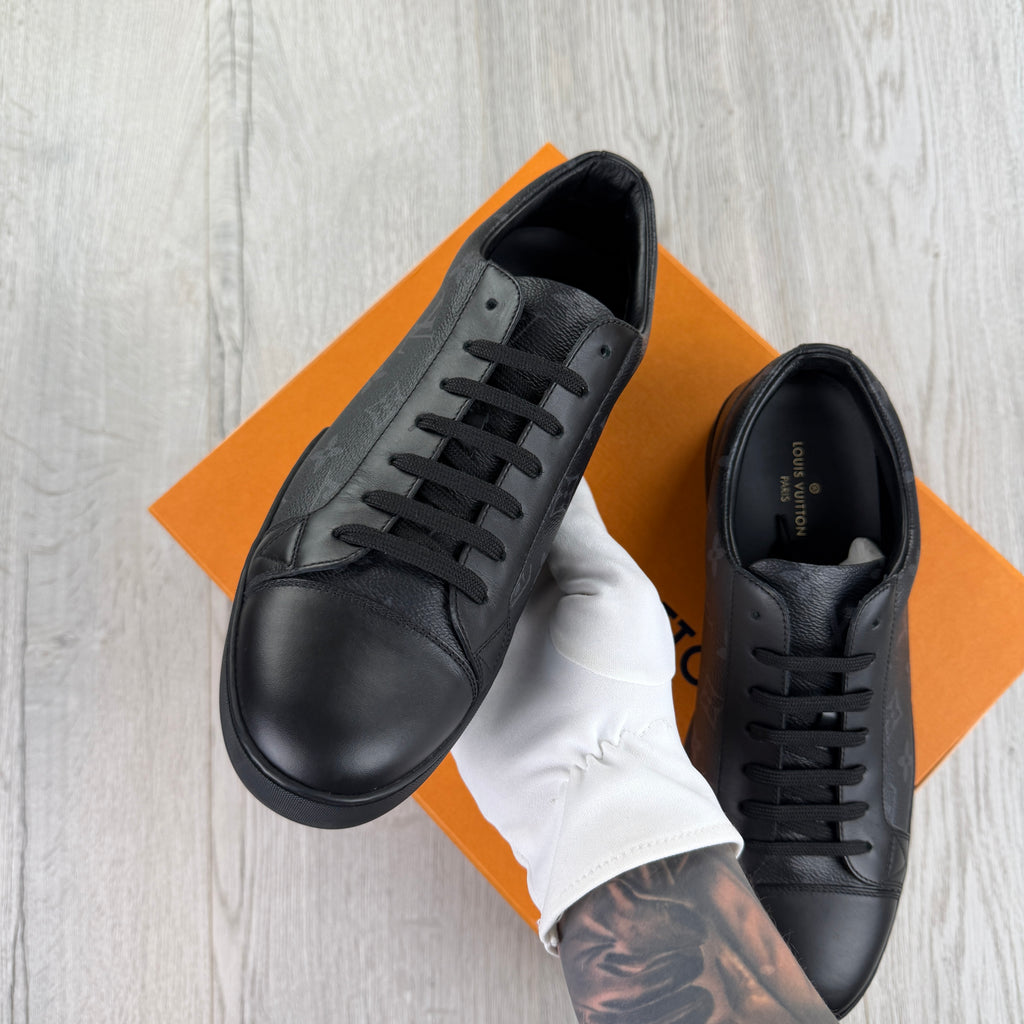 Louis Vuitton Men’s Black Damier Low Trainers - Uk 8 (Fit 8.5)