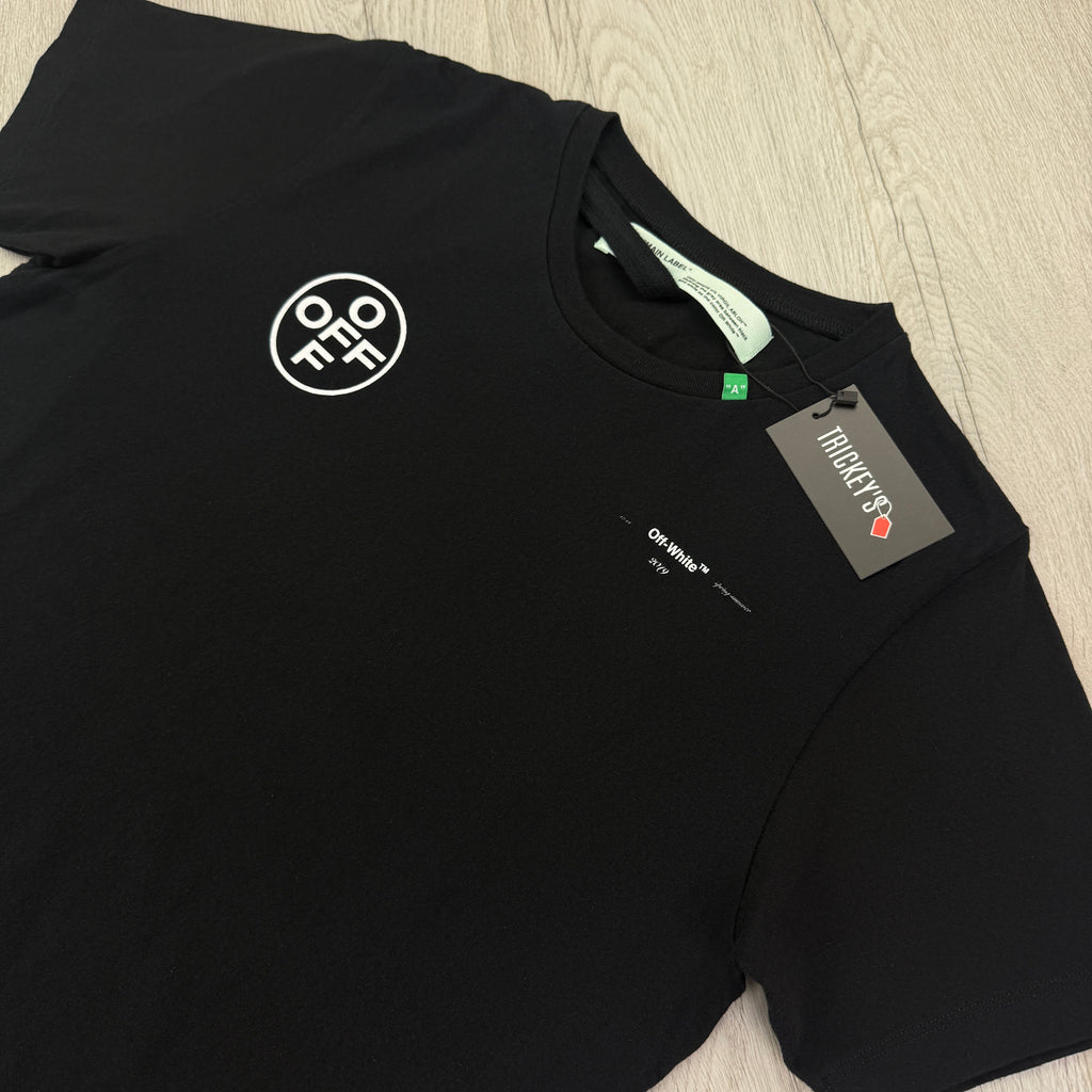 Off White Men’s Black T-shirt - Large