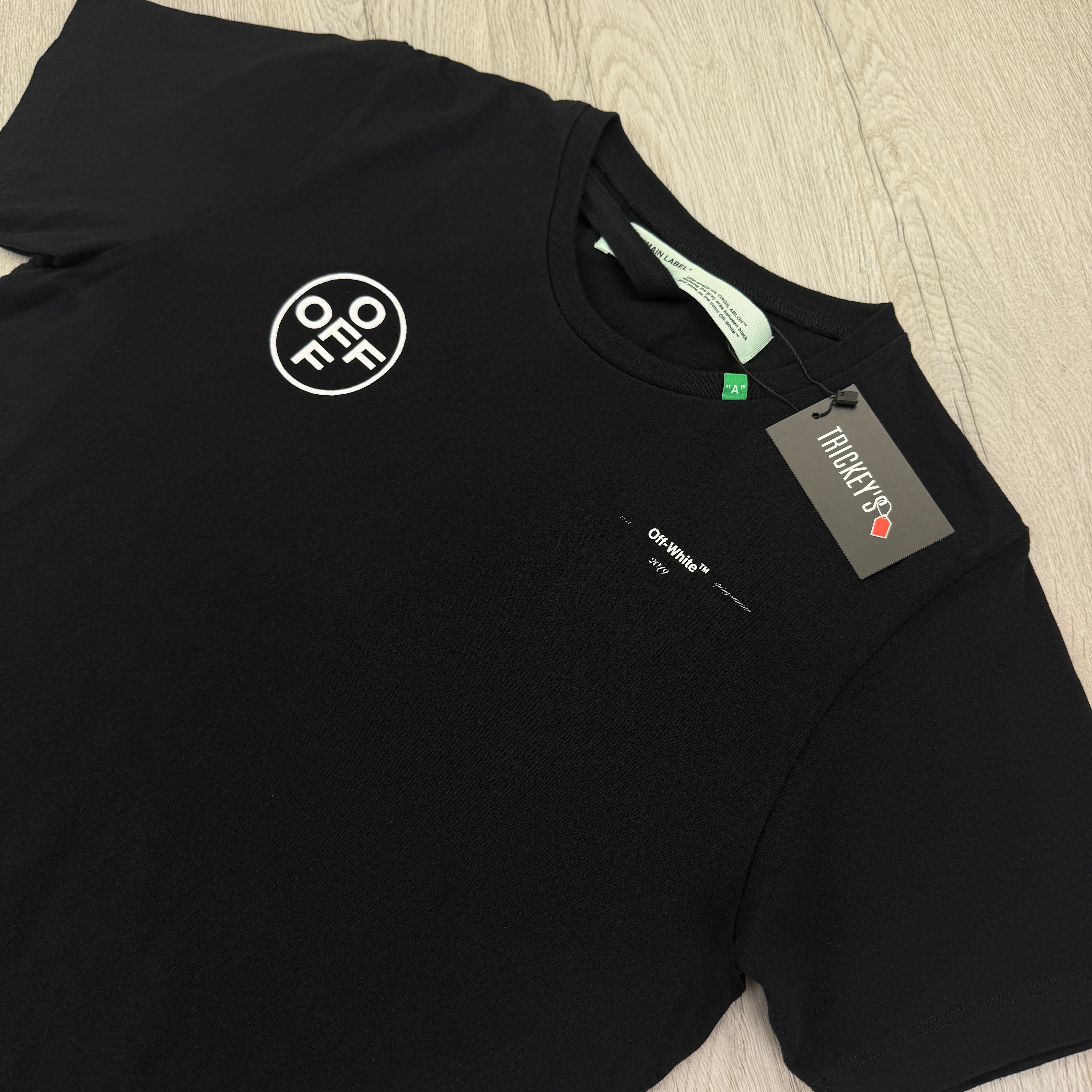 Off White Men’s Black T-shirt - Large