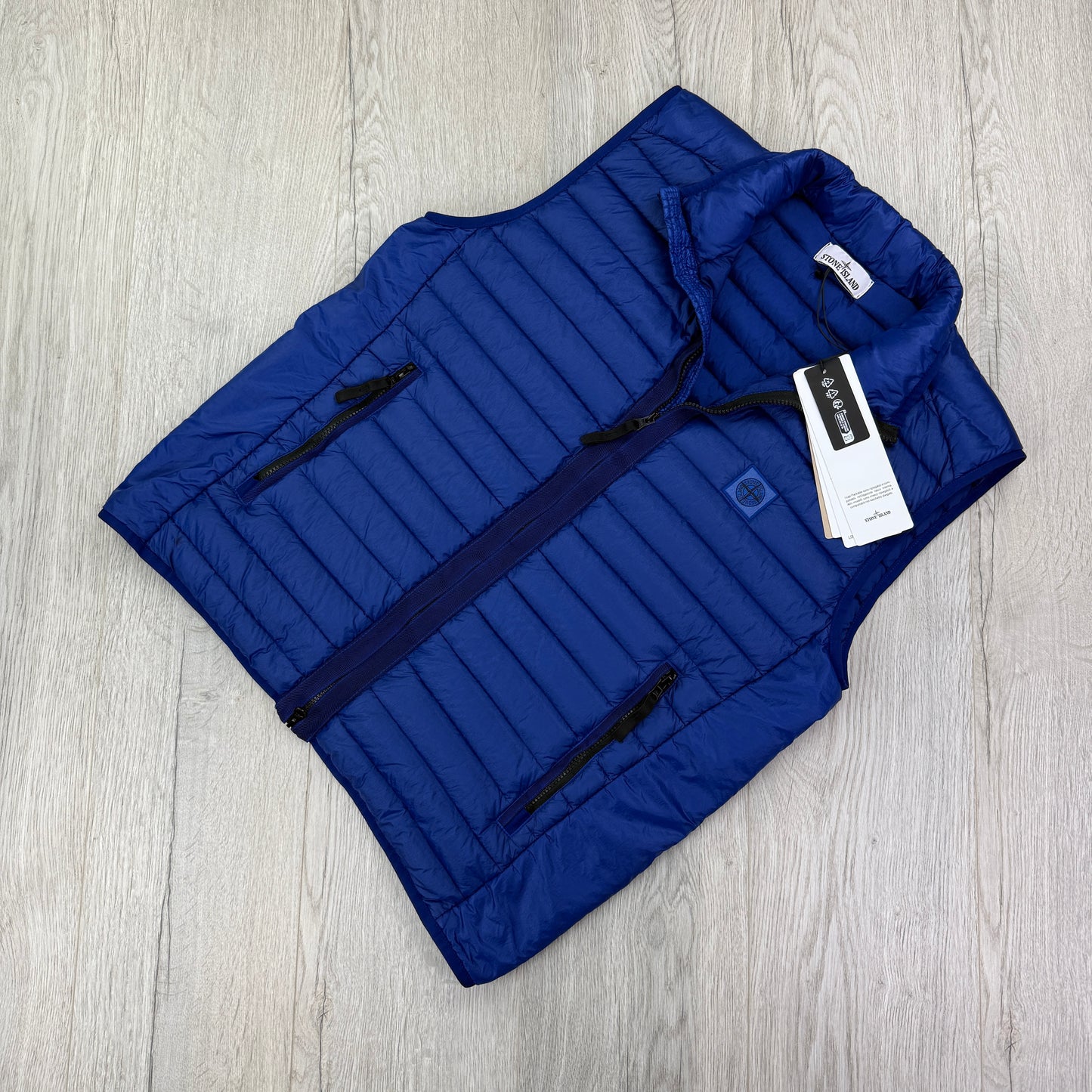 Stone Island Men’s Royal Blue Down Gilet