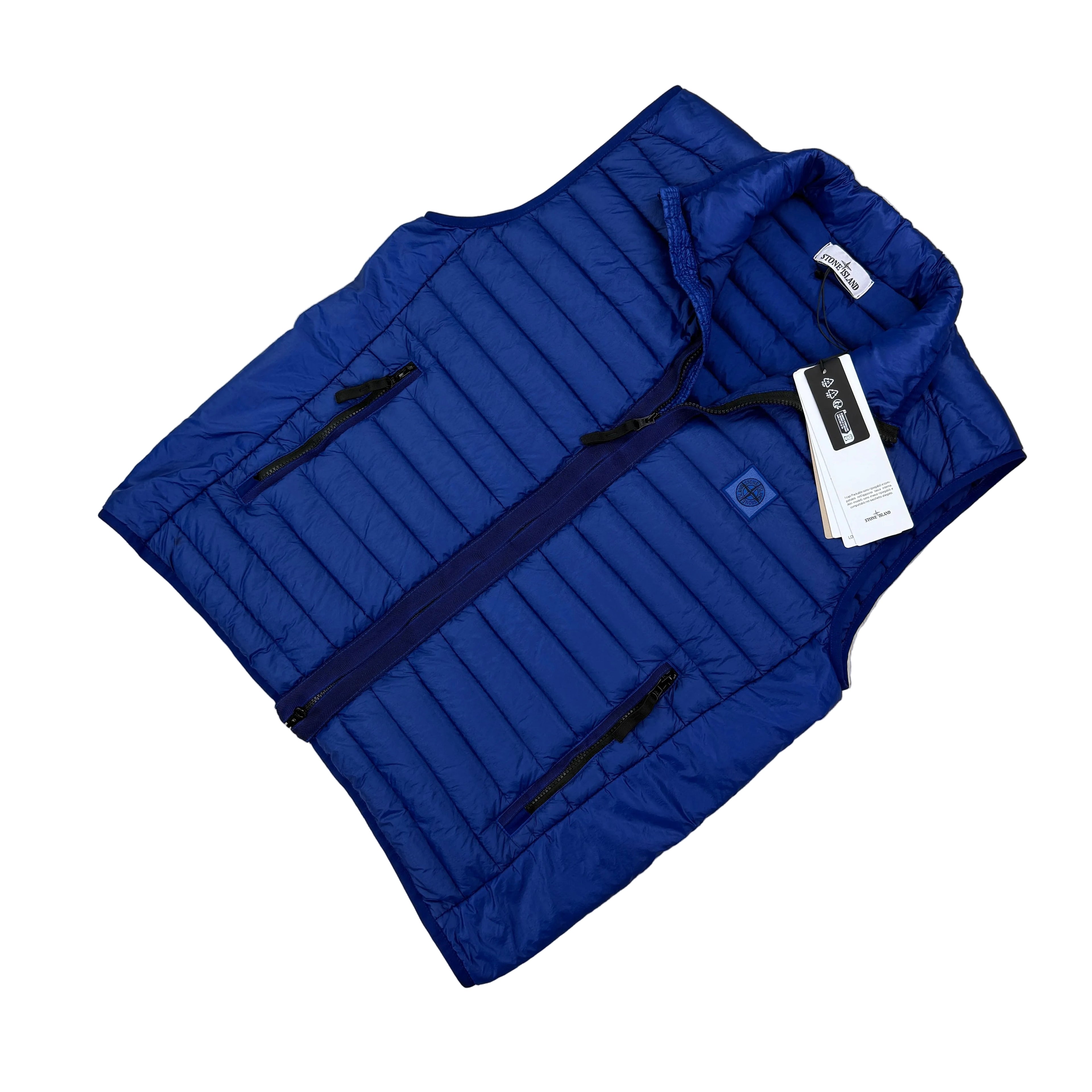 Stone Island Men’s Royal Blue Down Gilet