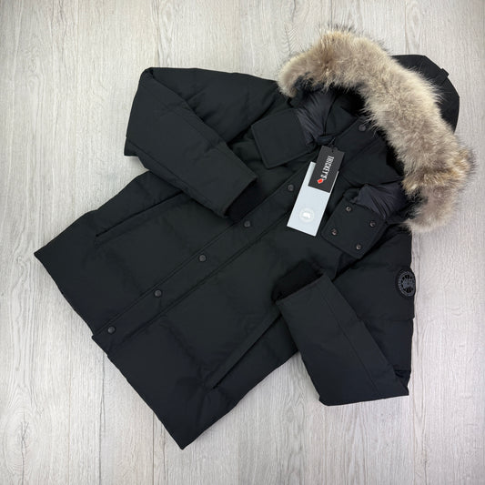 Canada Goose Men’s Black Badge Wyndham Parker Jacket - Medium
