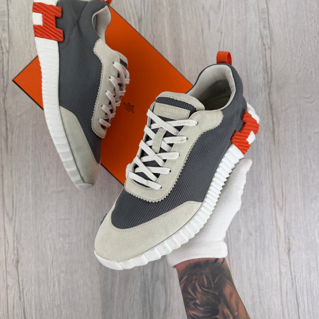 Hermes Men’s Beige Bouncing Sneakers - 43 (Uk 9)