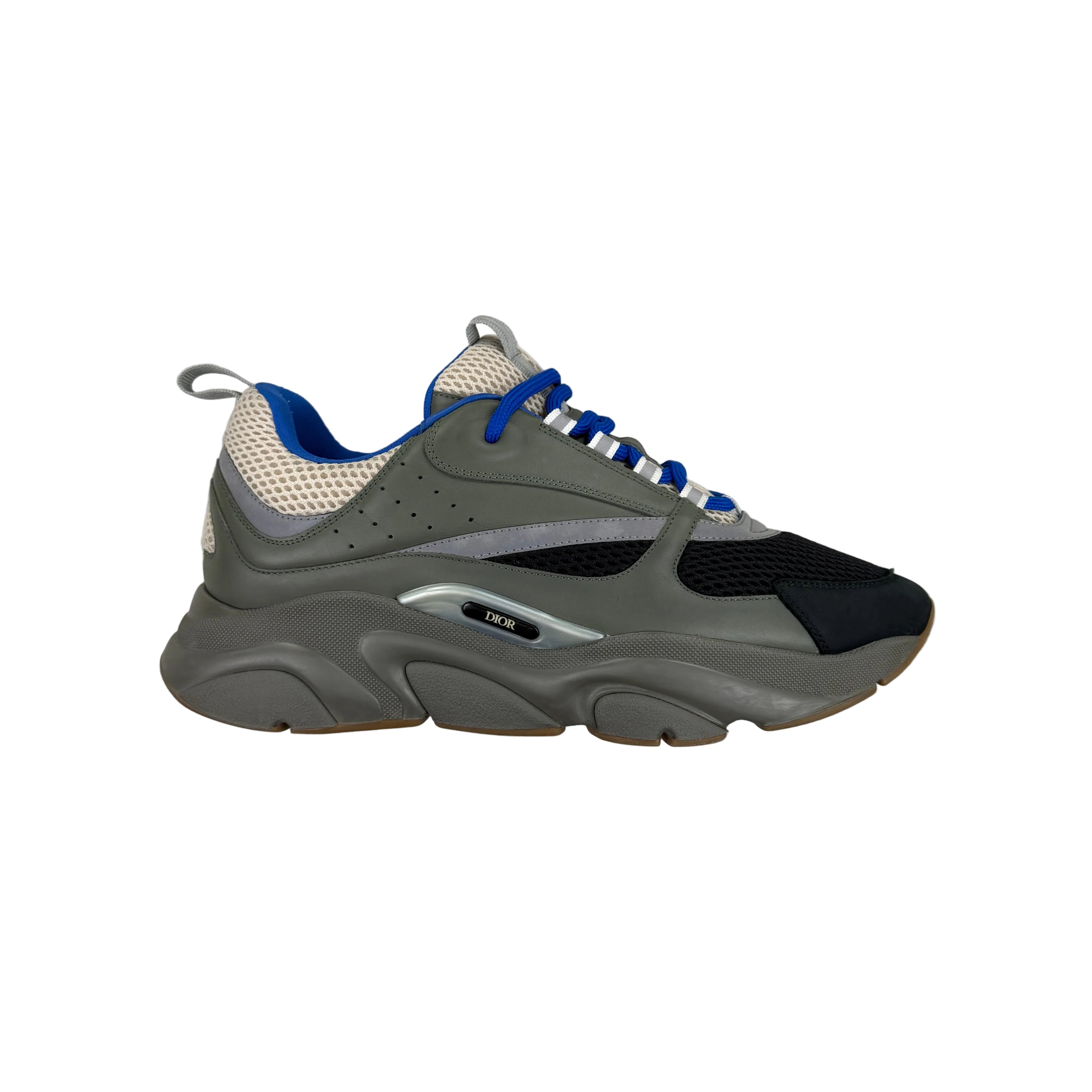 Dior B22 Men’s Khaki Green & Blue Trainers - 45 (Fit Uk 10/10.5)