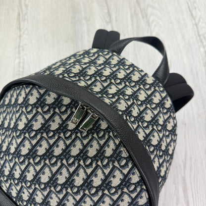 Christian Dior Beige and Black Oblique Jacquard Men’s Back-pack