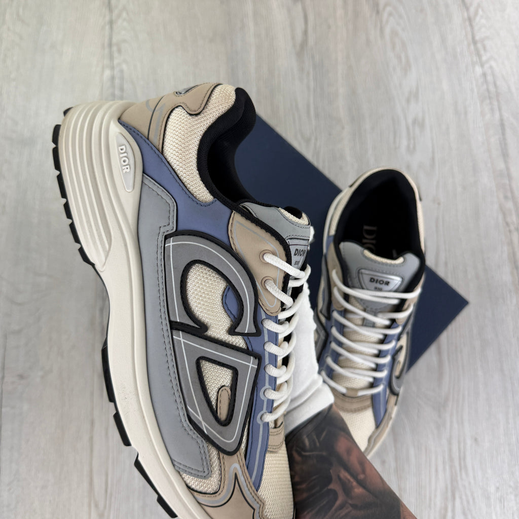 Dior B30 Men’s Beige & Blue Trainers - 44 (Uk 10)