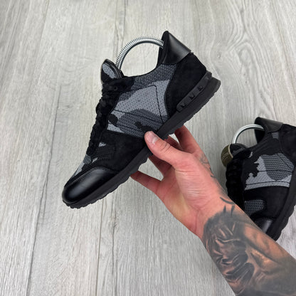 Valentino Men’s Black Camo Mesh Rockrunner