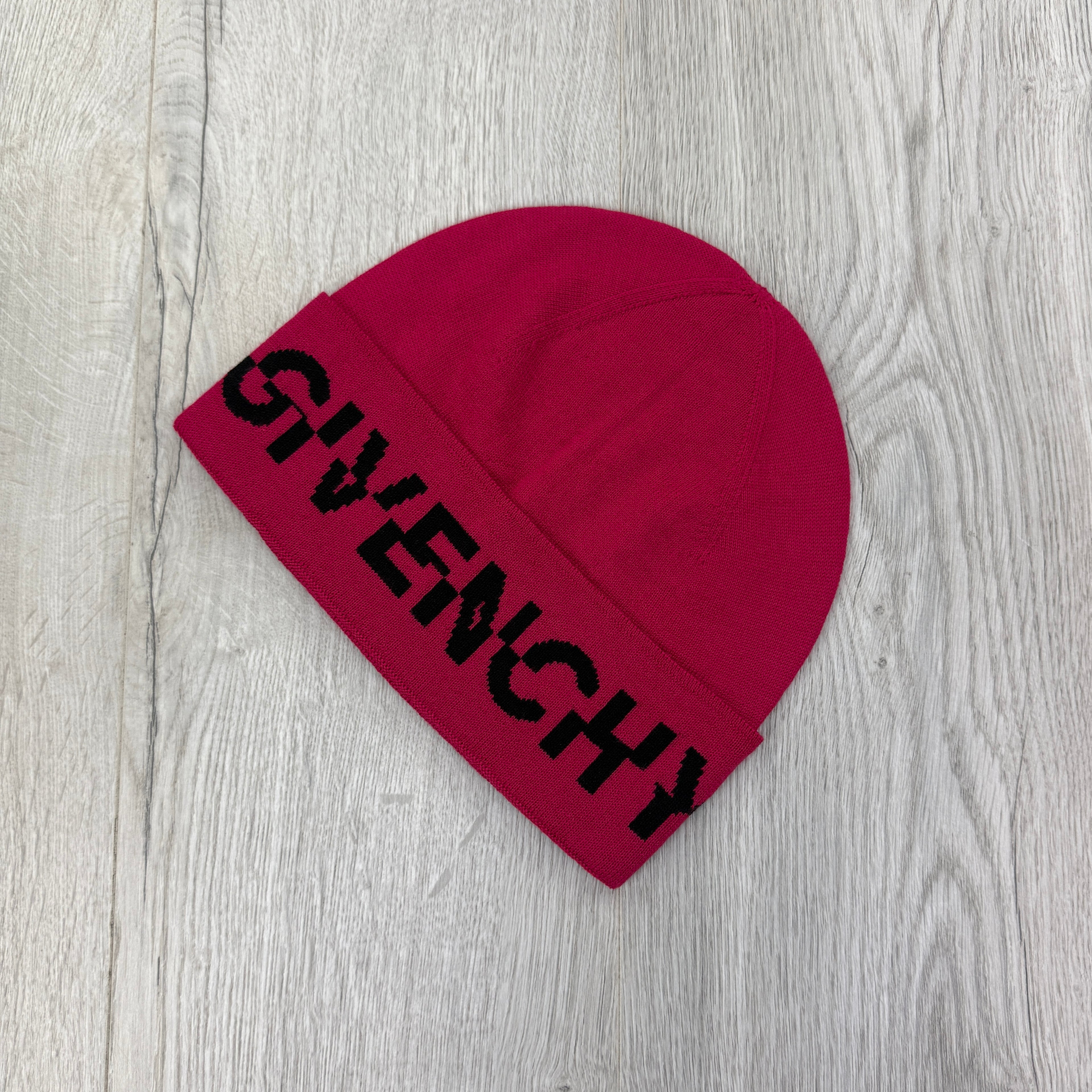 Givenchy Men’s Pink Wool Beanie