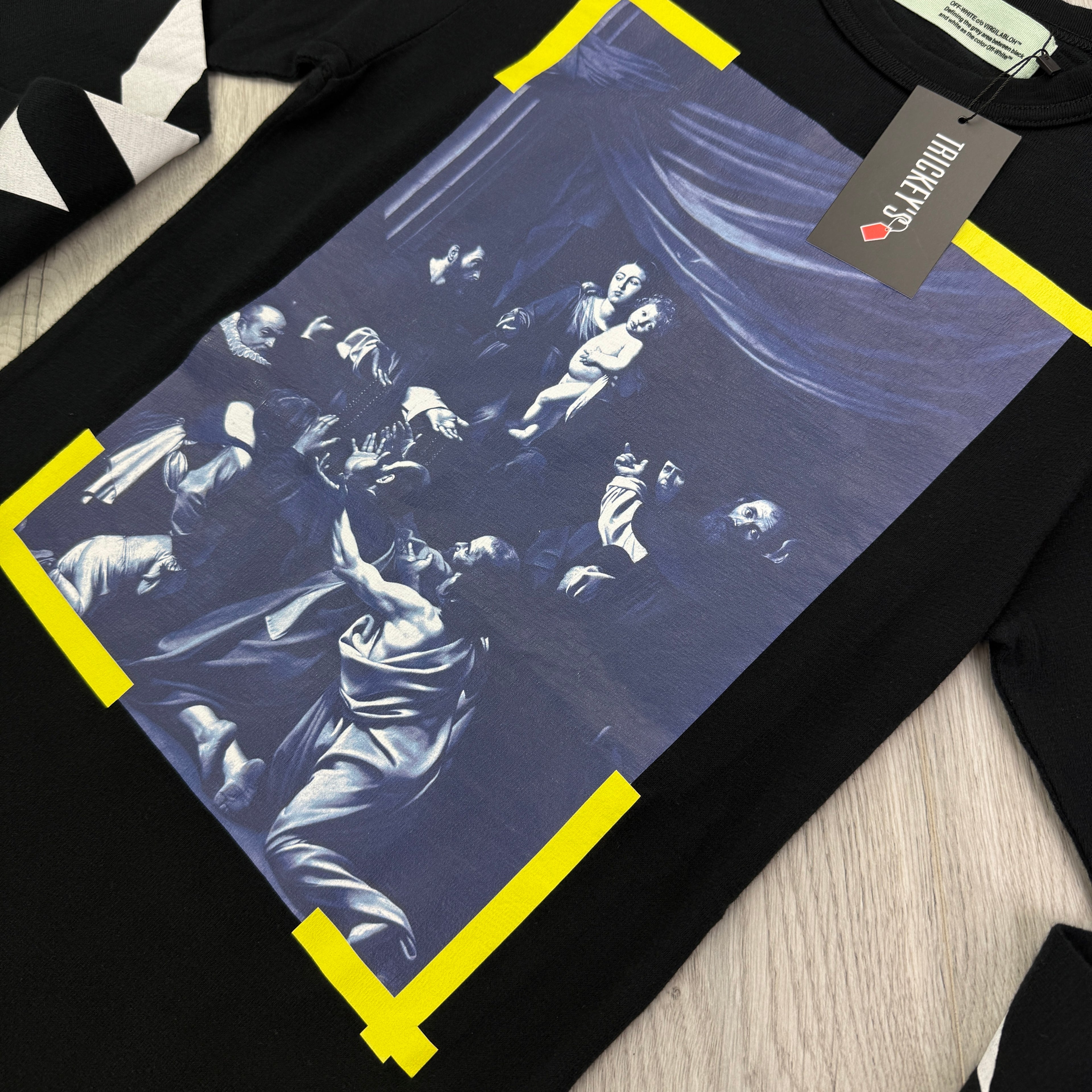 Off White Men’s ‘Seeing Things’ Black Longsleeve T-shirt - XXS