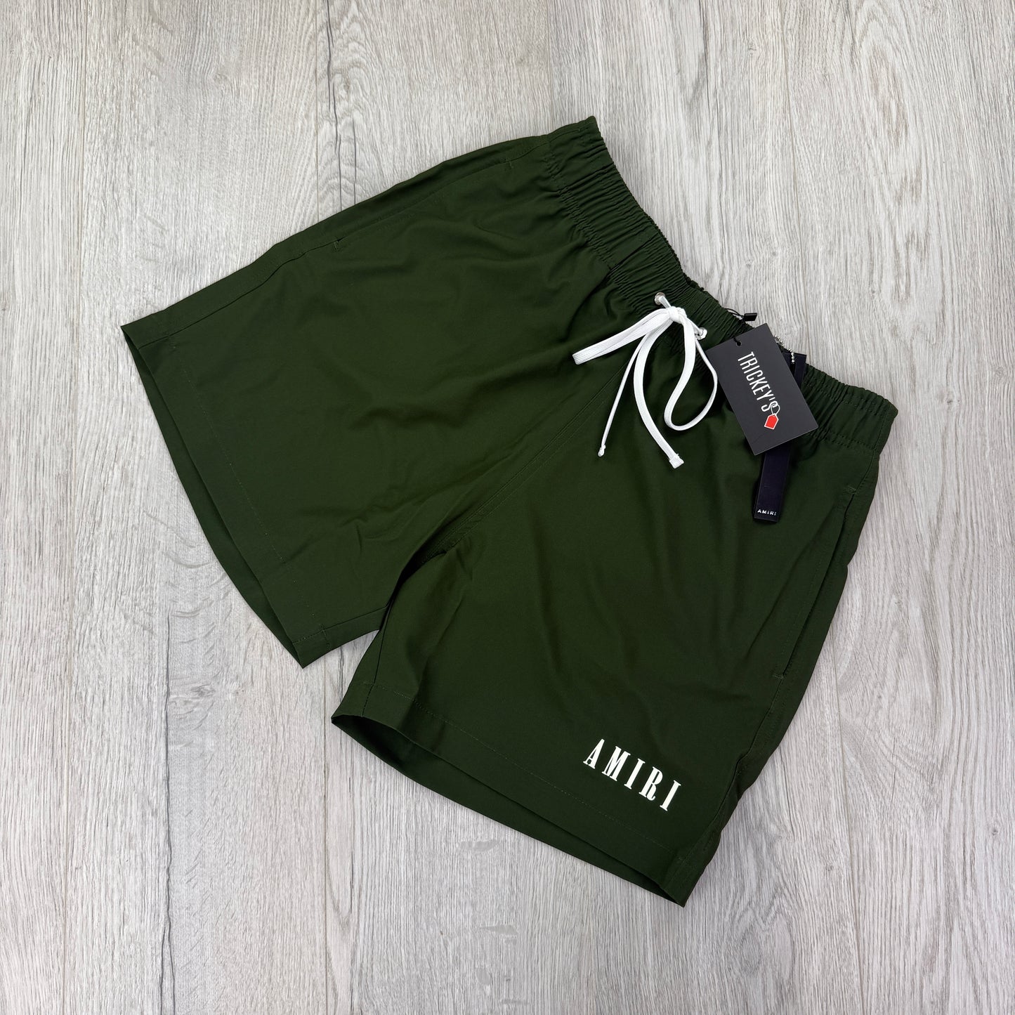 Amiri Men’s Khaki Swim Shorts