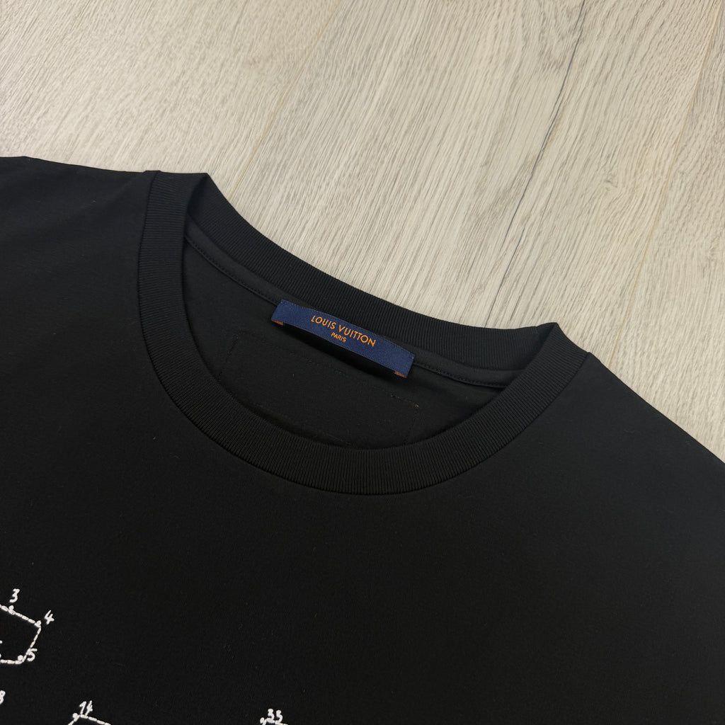 Louis Vuitton Men’s Black Connect Dots T-shirt - XL