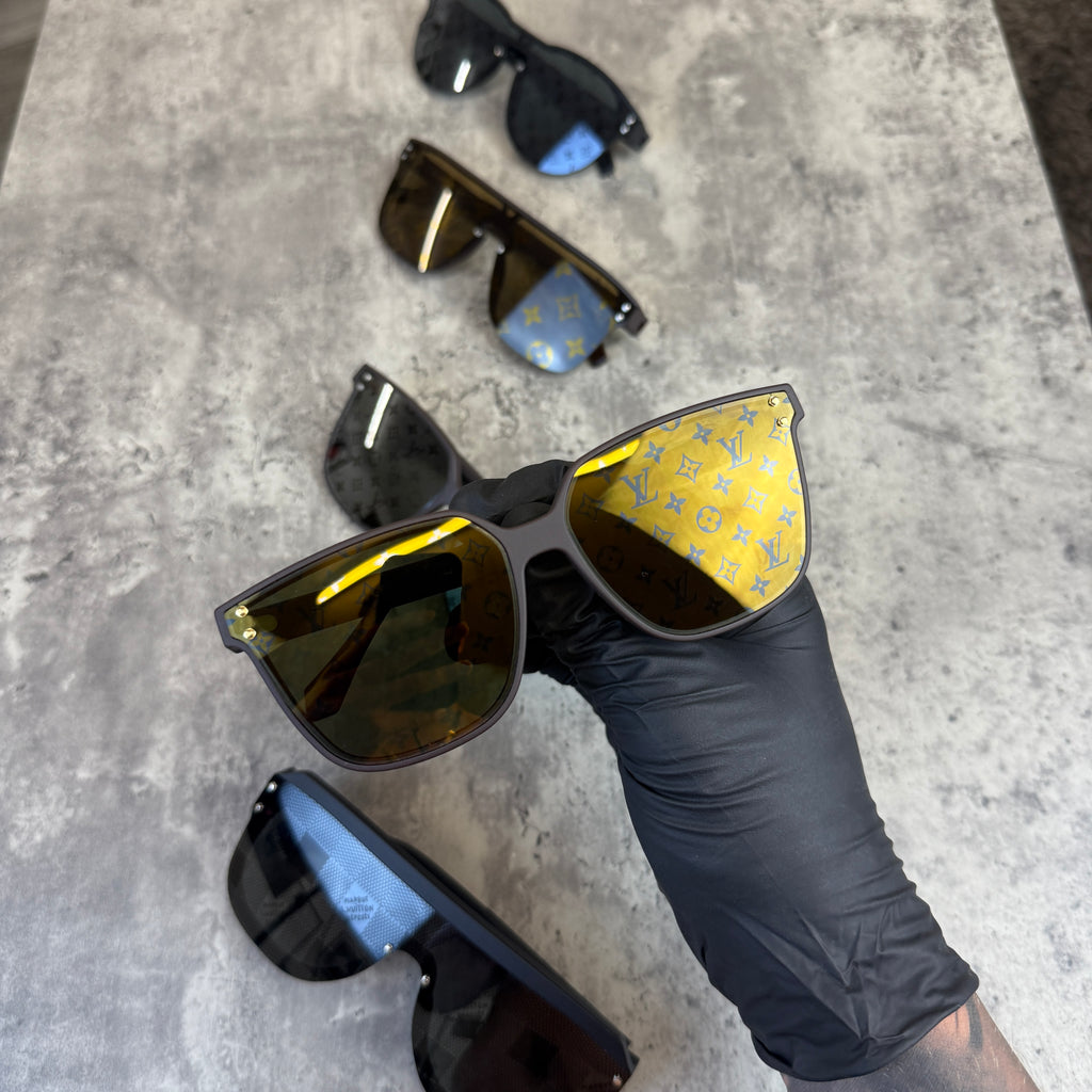 Louis Vuitton Brown Monogram Waimea Large Square Sunglasses