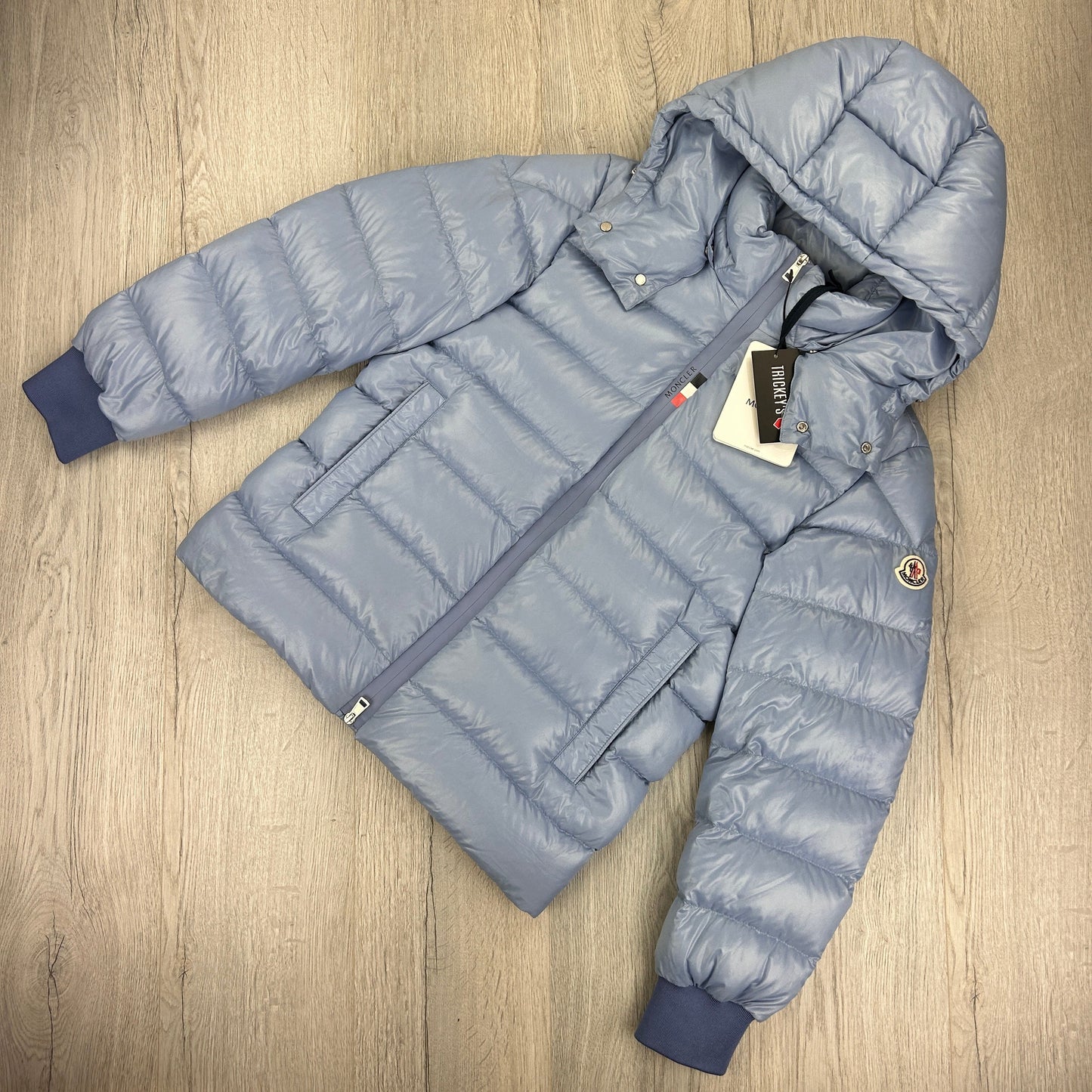 Moncler Men’s Cuvellier Baby Blue Zip-up Down Jacket - Size 3