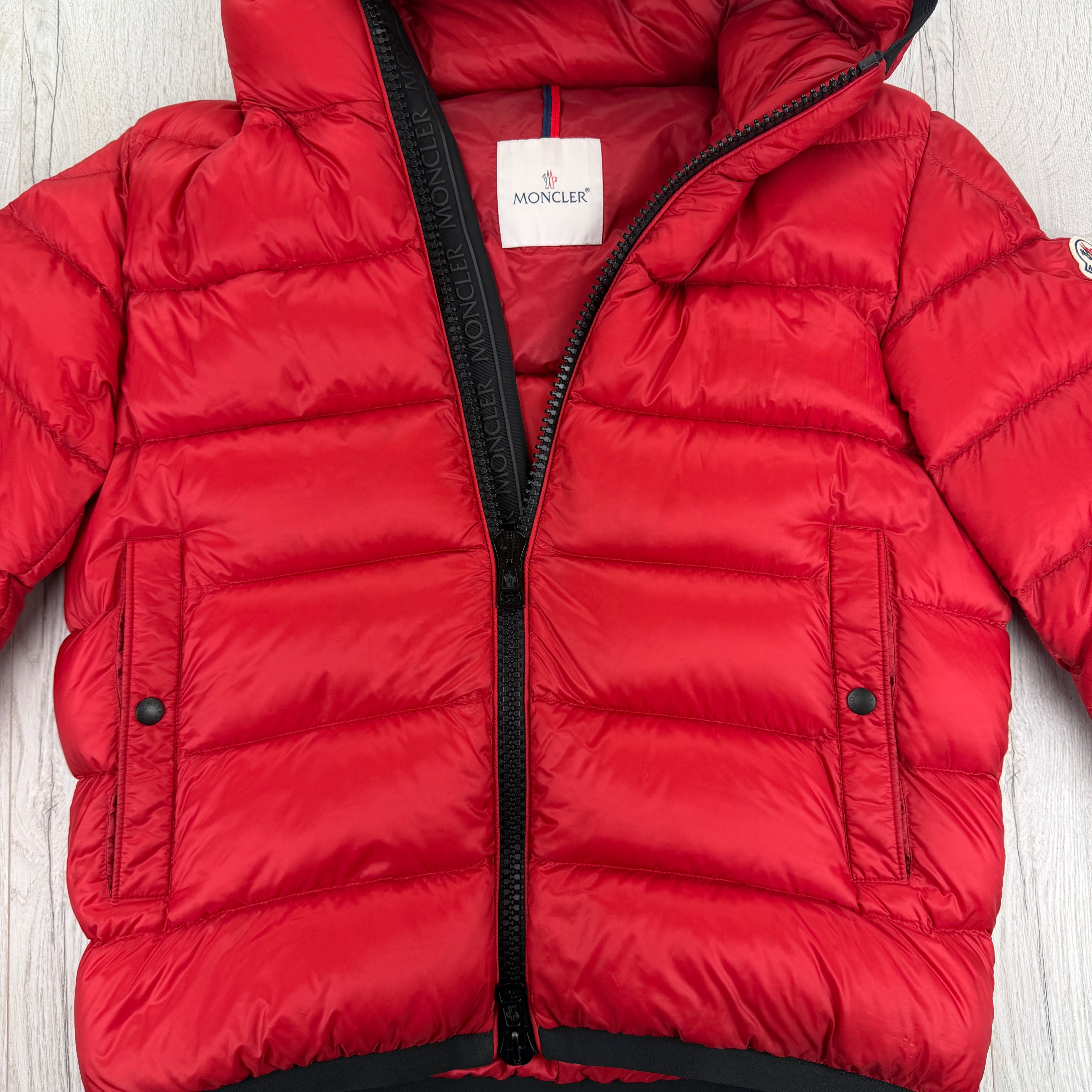 Moncler Myosotis Giubbotto Men’s Red Puffer Jacket - Size 3