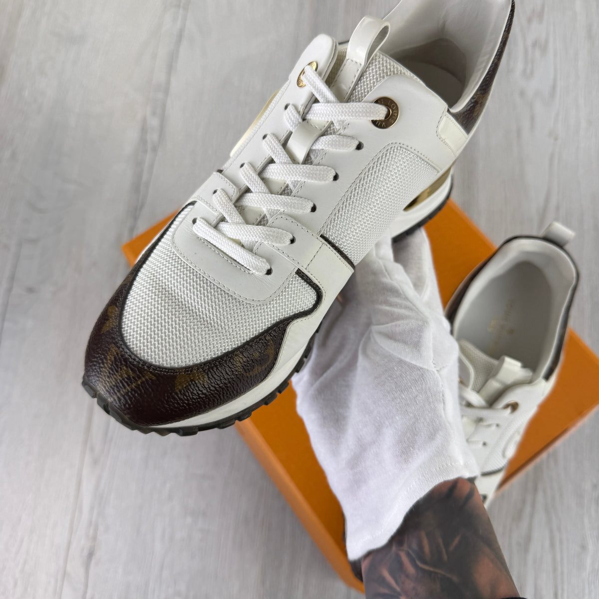 Louis Vuitton Women’s White Icon Run Away Trainer - 37.5 (Uk 4.5)