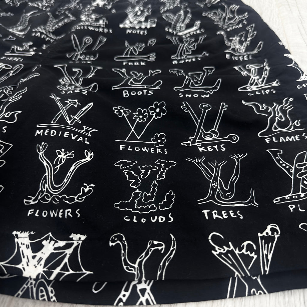 Louis Vuitton Black Cartoon Swim Shorts - Small
