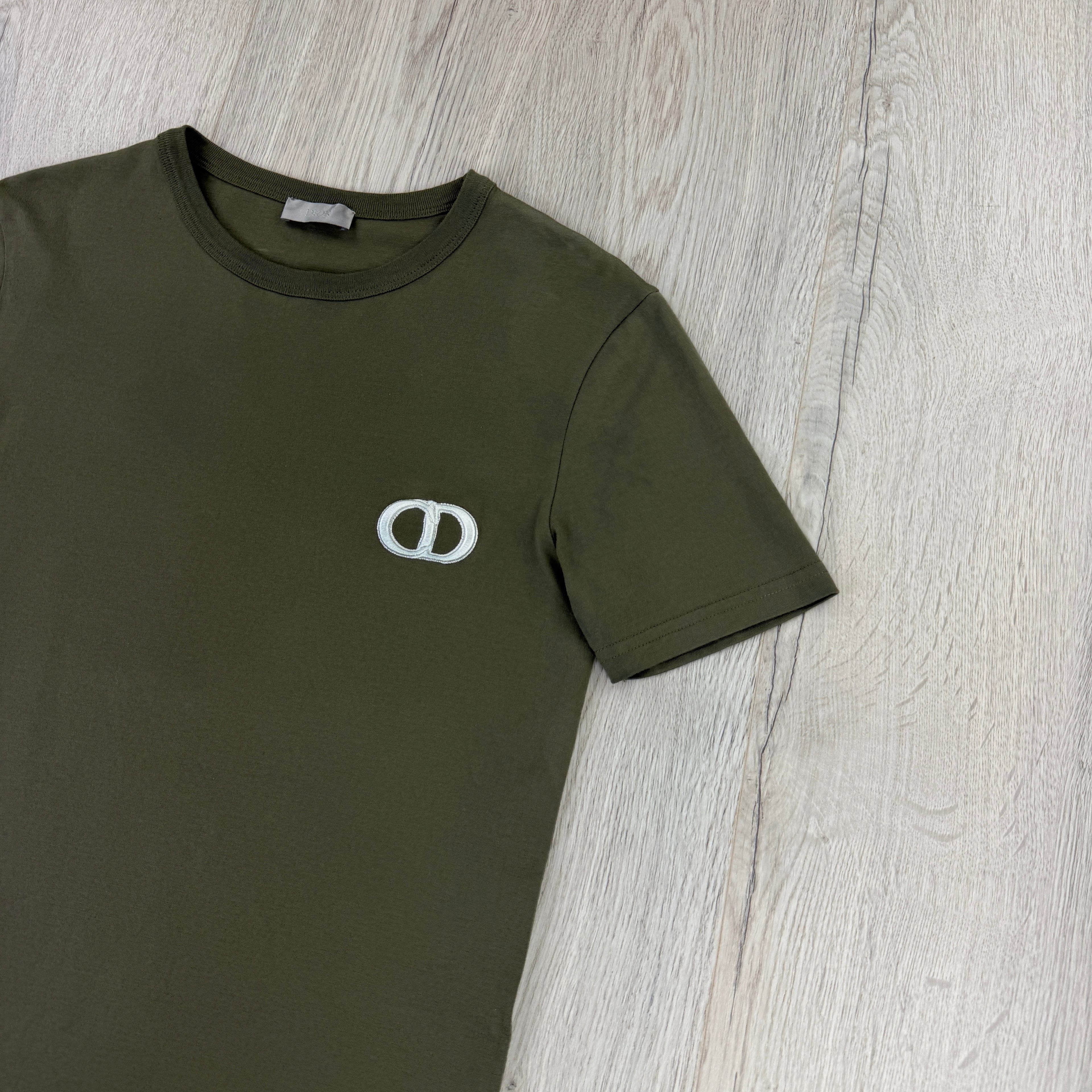 Christian Dior Men’s Khaki Green T-shirt - XS