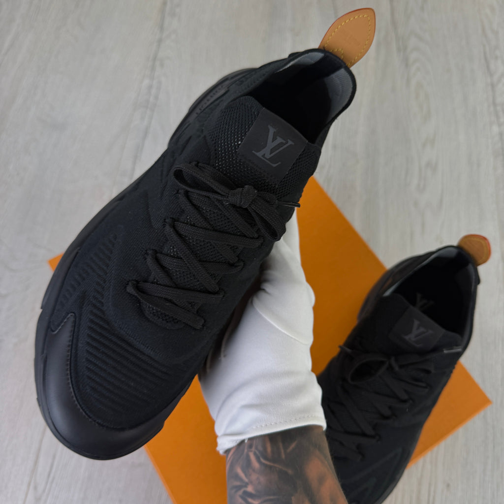 Louis Vuitton Men’s All Black Tatic Trainers - Uk 9 (Fit 10)