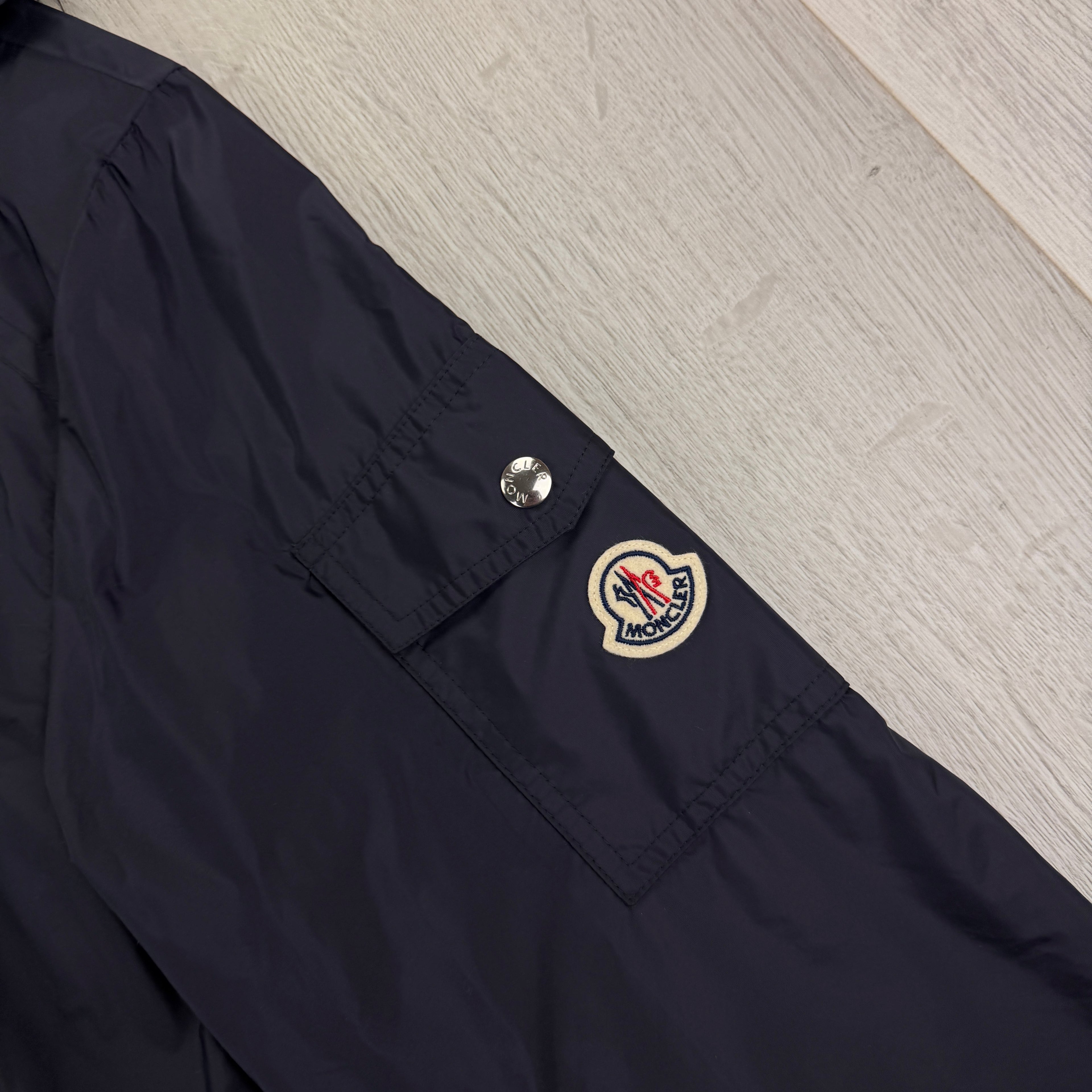 Moncler Men’s Zip-up Navy Windbreaker Jacket - Size 5