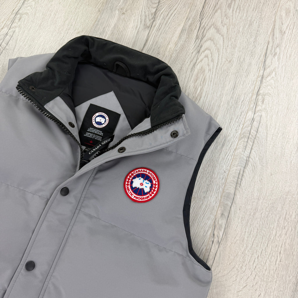 Canada Goose Men’s Grey Free Style Vest Bodywarmer - Large