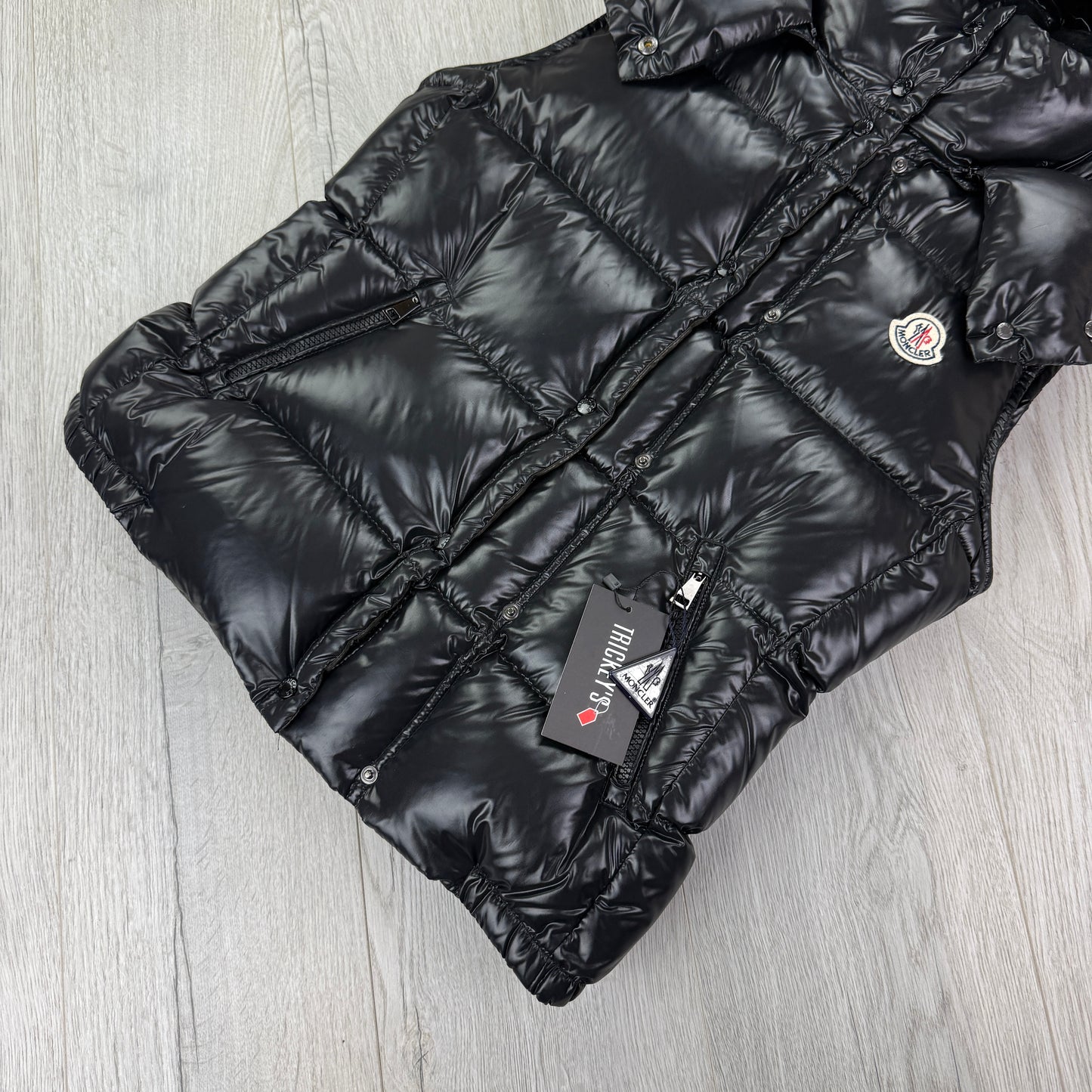 Moncler Women’s Galene Black Hooded Gilet - Size 3