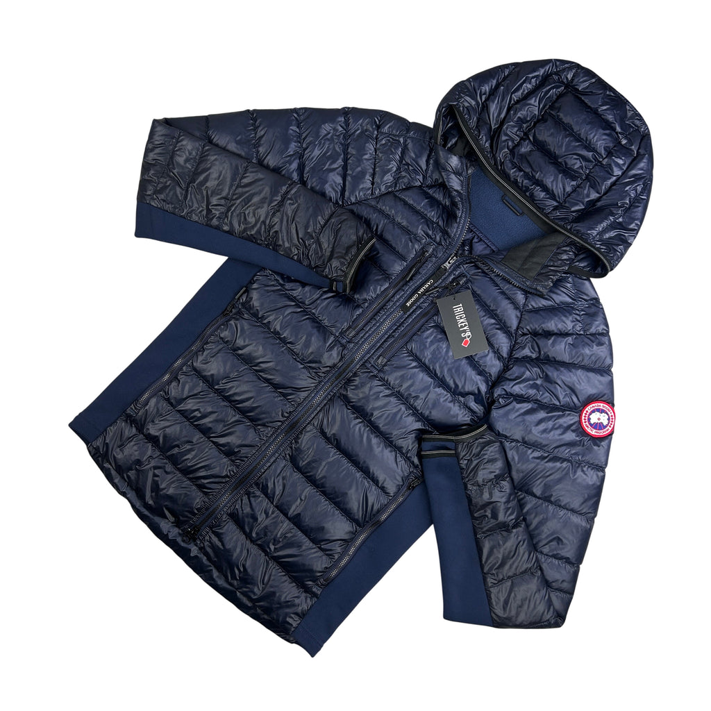 Canada Goose Men’s Navy Zip-up Hybridge Down Jacket - Small