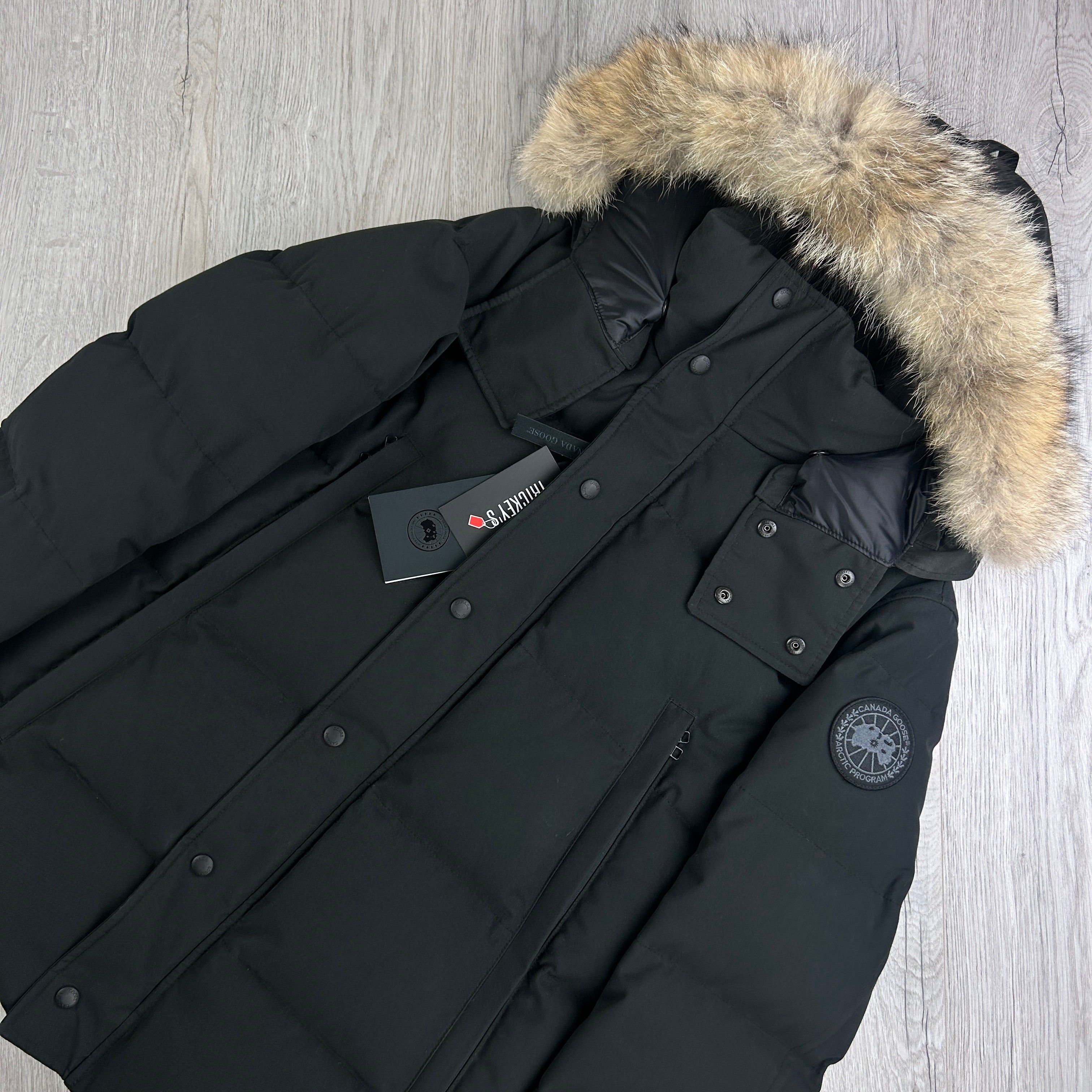 Canada Goose Men’s Black Badge Wyndham Parker Jacket - Medium