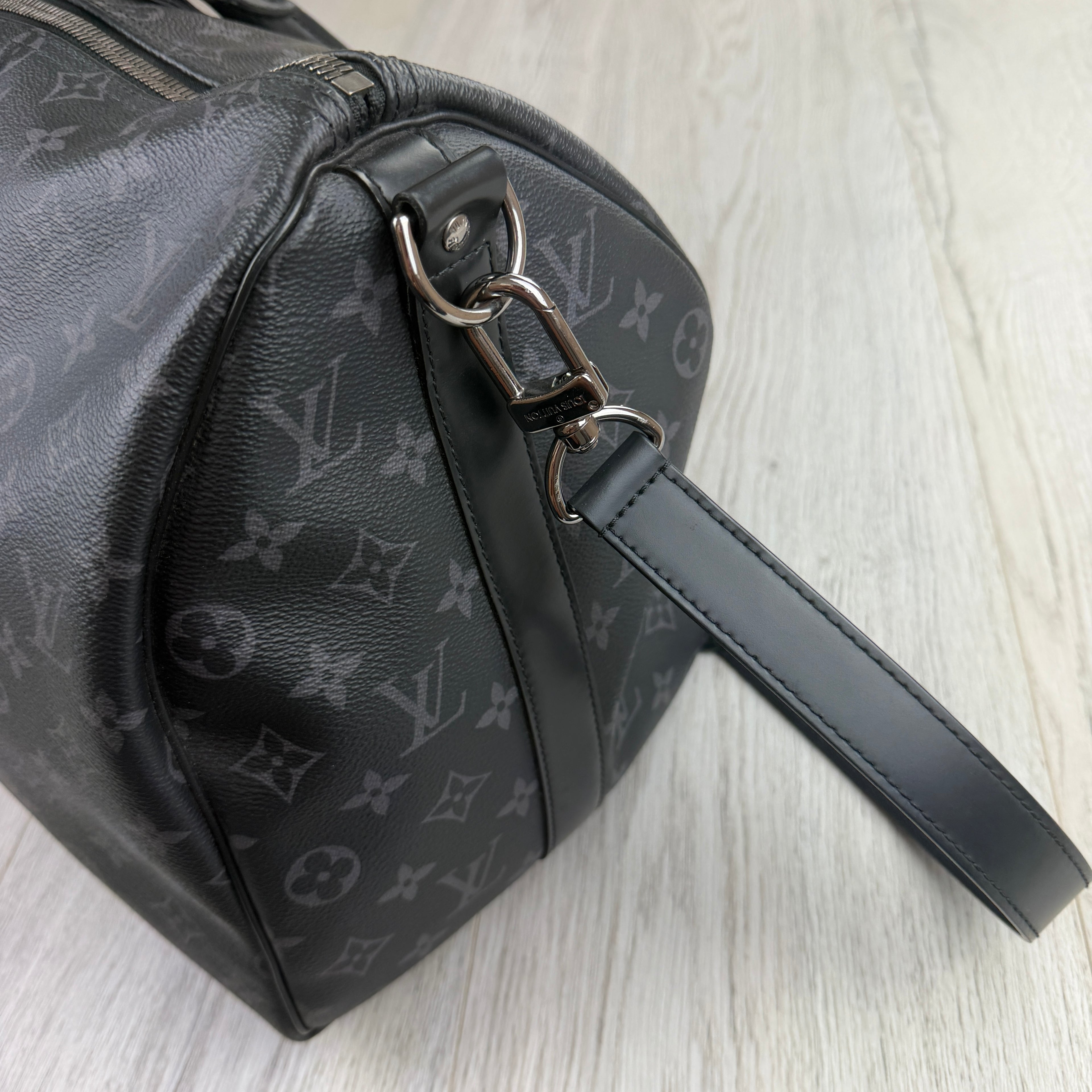 Louis Vuitton Men’s Black Monogram Keepal Bag - 45