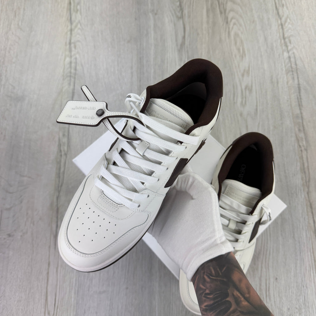 Off-White Men’s Brown & White Low Trainers