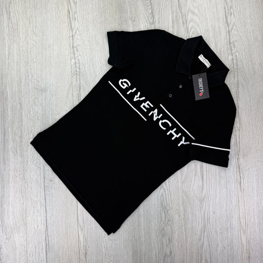 Givenchy Men’s Black Polo Shirt Slim Fit - XS